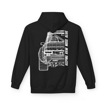Wireframe Hoodie Ford Escort MK1 | Plus size