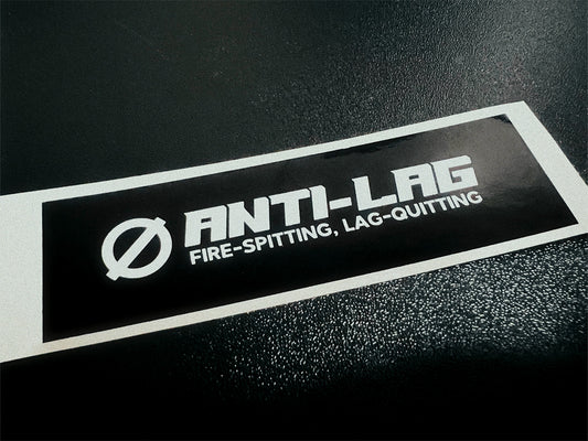 Turbo lag & Anti-lag Sticker Set 2pcs 10cm