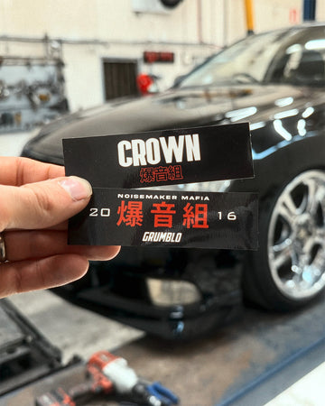 CROWN x Noisemaker Mafia Sticker Set 2pcs 10cm