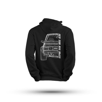 Wireframe Hoodie Ford Escort MK2