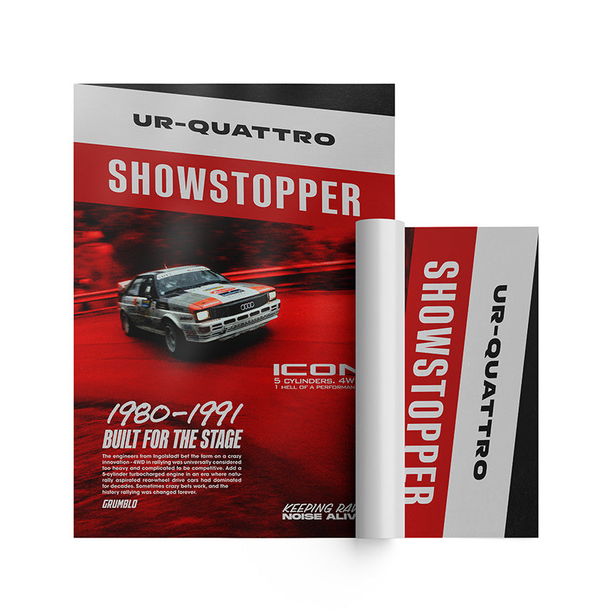 UR-Quattro Showstopper - Vintage Motorsport Poster