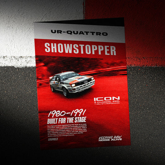 UR-Quattro Showstopper - Vintage Motorsport Poster