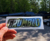 Grumblo Chrome Cut-out Sticker 15cm
