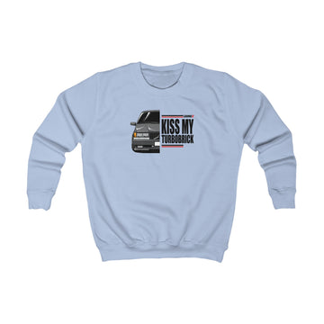 Kiss My TurboBrick | Kids Automotive Sweatshirt