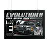 190E Evo II Poster
