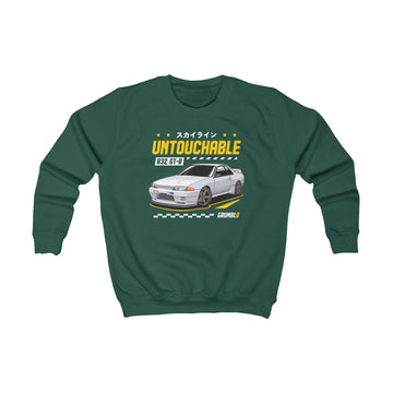 R32 GT-R Untouchable | Kids Automotive Sweatshirt