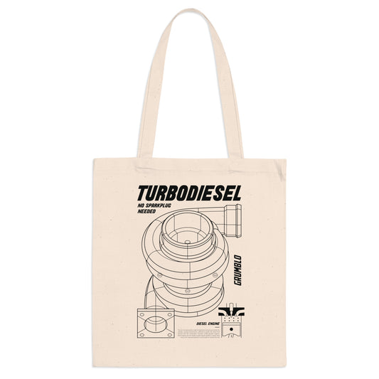 Turbodiesel - No Sparkplug Needed Tote Bag for Car Enthusiasts