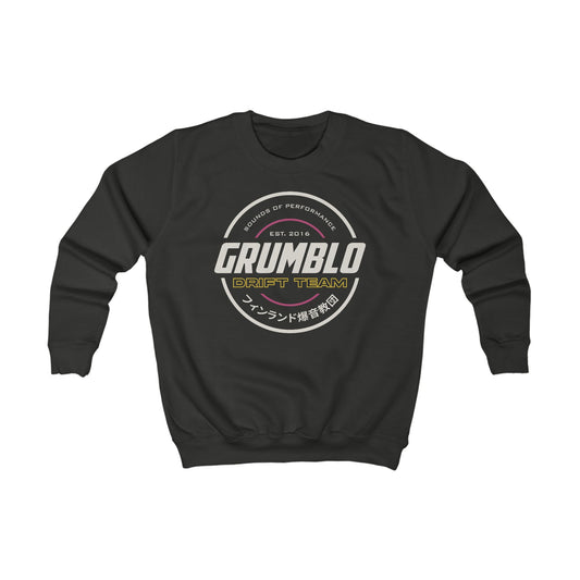 Grumblo Drift Team | Kids Automotive Sweatshirt