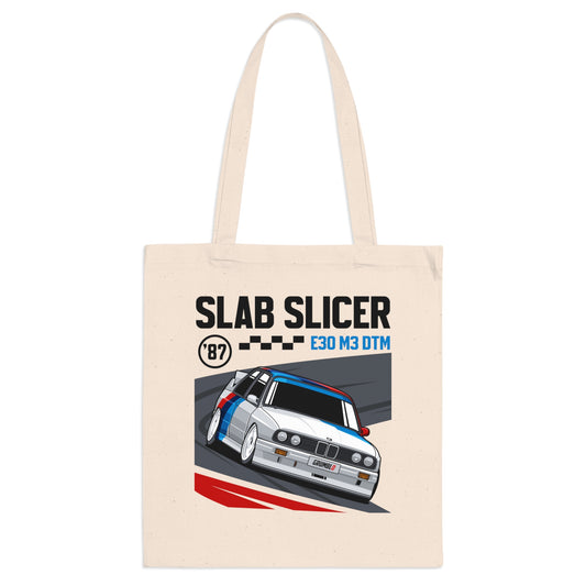 Slab Slicer - E30 M3 DTM Tote Bag for Car Enthusiasts