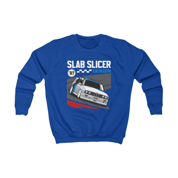 Slab Slicer E30 M3 DTM | Kids Automotive Sweatshirt