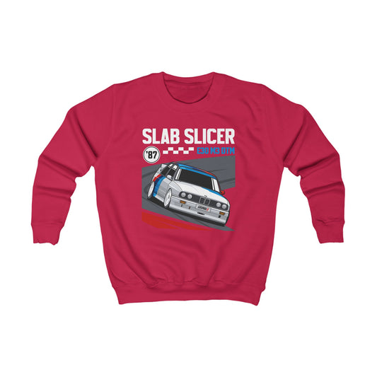 Slab Slicer E30 M3 DTM | Kids Automotive Sweatshirt