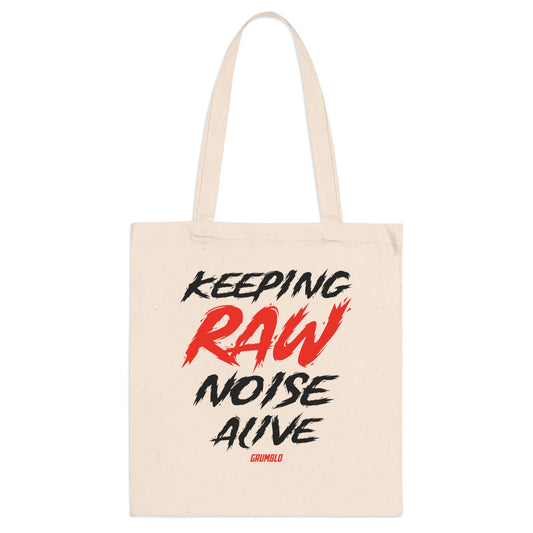 Keeping Raw Noise Alive Tote Bag for Car Enthusiasts