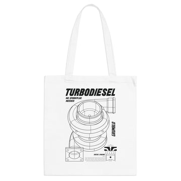 Turbodiesel - No Sparkplug Needed Tote Bag for Car Enthusiasts