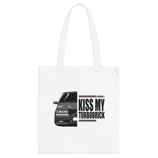 Kiss My Turbobrick Tote Bag for Car Enthusiasts