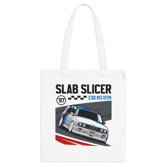 Slab Slicer - E30 M3 DTM Tote Bag for Car Enthusiasts