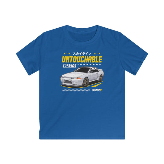 R32 GT-R - Untouchable | Kids Automotive T-shirt