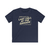 Last Call At The Garage | Kids Automotive T-shirt