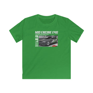 Mid Engine E46 | Kids Automotive T-shirt