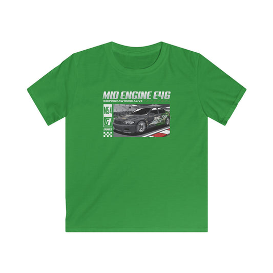 Mid Engine E46 | Kids Automotive T-shirt